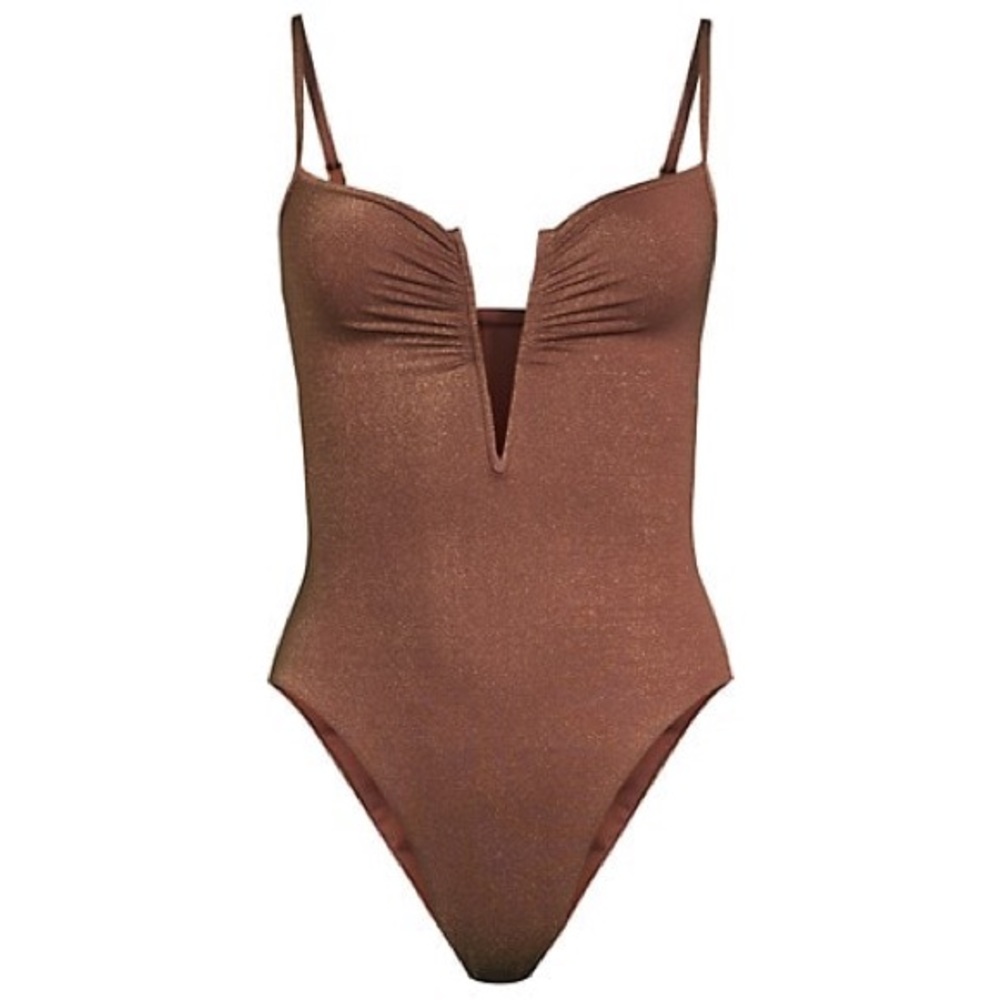 Orange with shimmer one piece *NEW* L*SPACE Swimwear
